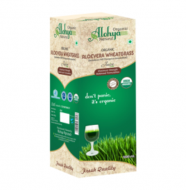 Organic Alohya Natural Organic Aloevera Wheatgrass Juice  Box  1000 millilitre